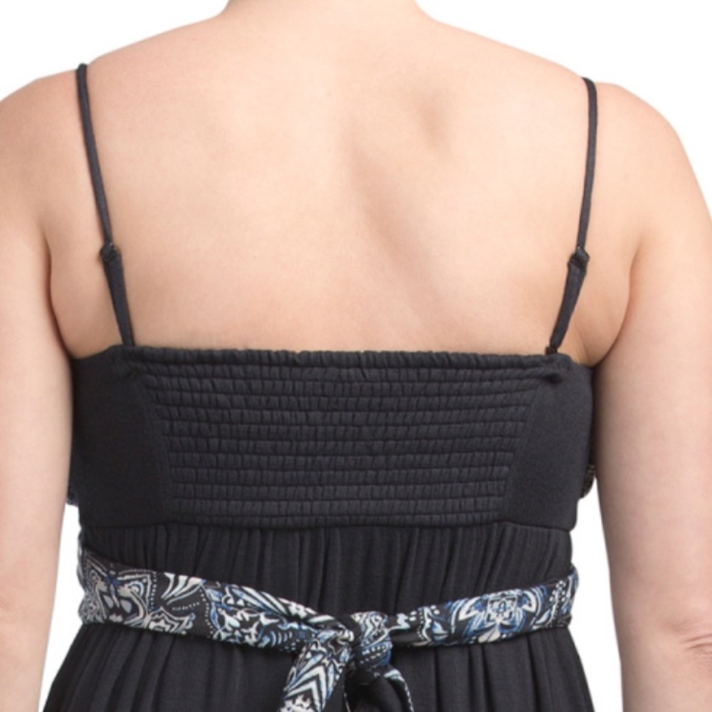 New Free People Bare Knit Black/ Navy Dress Size M - Picture 4 of 6